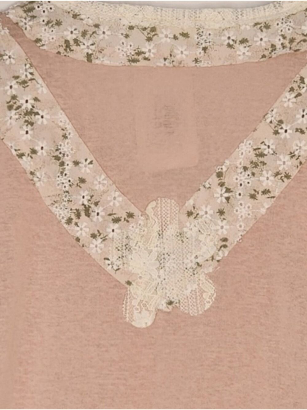 POL Cactus Lace Applique Mauve Boutique Top Small NWT - Picture 4 of 8